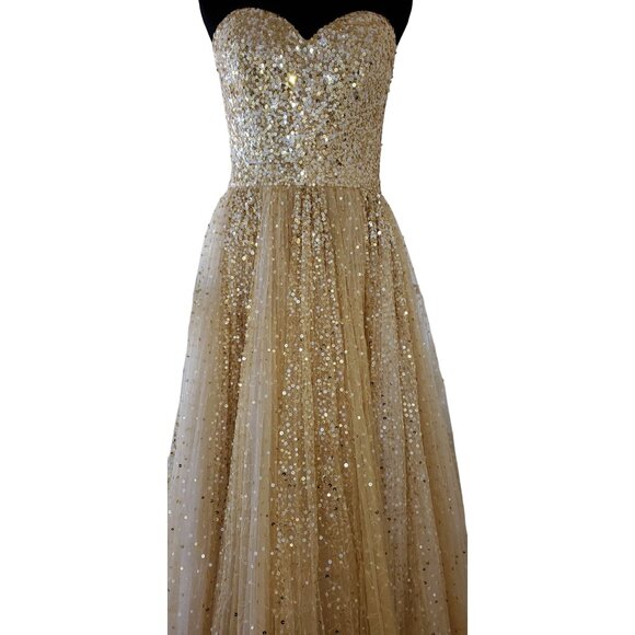 Wow Luxurious Couture Designer Evening Party Prom Glamorous Ballgown Gown Dress - Picture 6 of 16